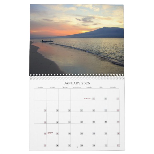 Sunsets of Southeast Asia 2012 Calendar (Jan 2026)