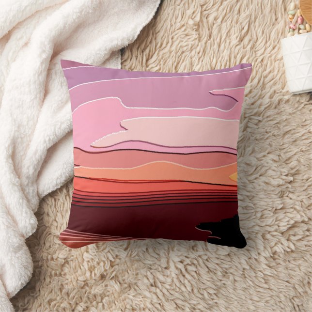 SUNSETS THROW PILLOW (Blanket)