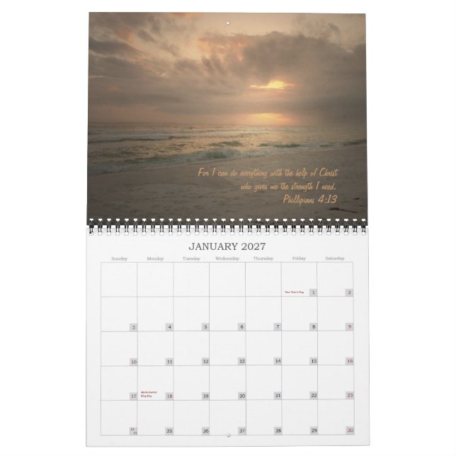 Sunsets with God Calendar (Jan 2027)