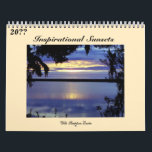 Sunsets with Inspirational Scriptures Calendar<br><div class="desc">Be encouraged and inspired each month of the year with these beautiful and colorful sunset photos. The inspirational Bible quotes each month add more encouragement. The Bible texts can easily be changed to your own favorite Bible passage -- or removed -- simply by using the template. The text on the...</div>