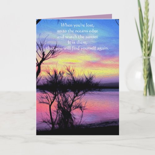 Sunsets Without You Card