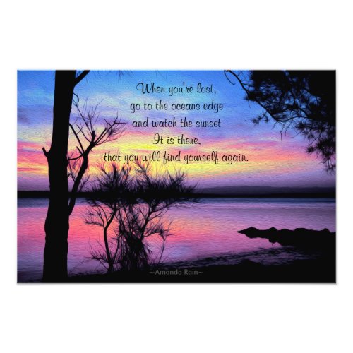 Sunsets Without You Photo Print
