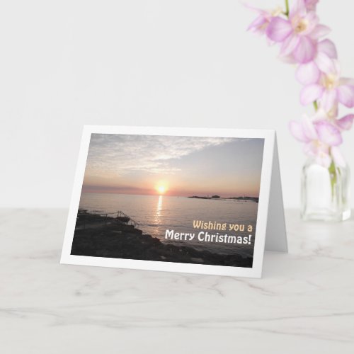 Sunsetting in Paphos Cyprus Card