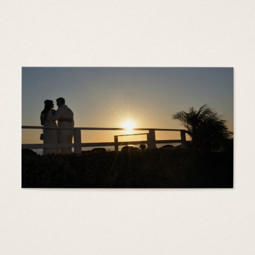 sunsetwedding business card template