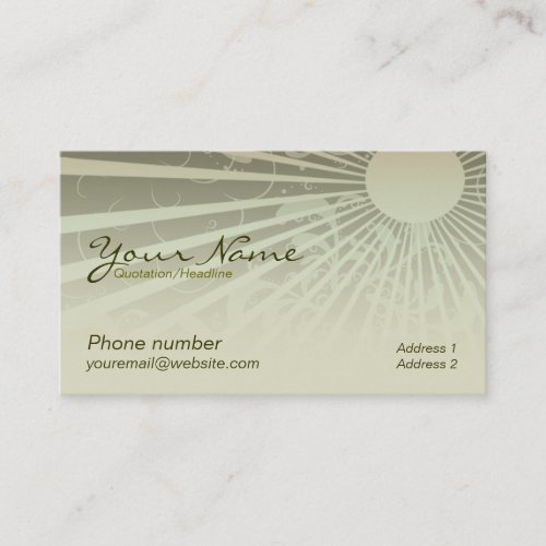 Sunshina Business Card