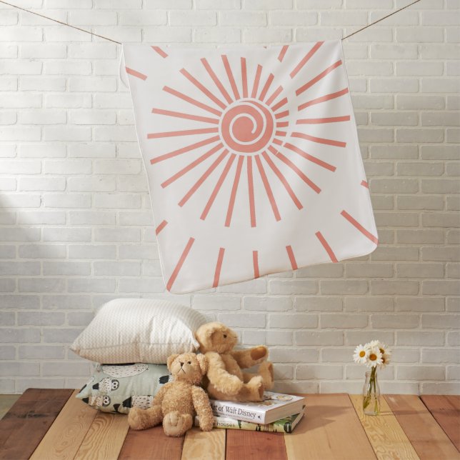 Sunshine 10 baby blanket (In Situ)