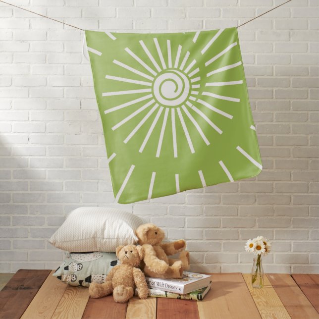 Sunshine 13 baby blanket (In Situ)
