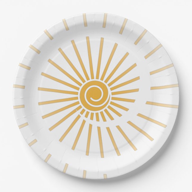 Sunshine 1 paper plates (Front)