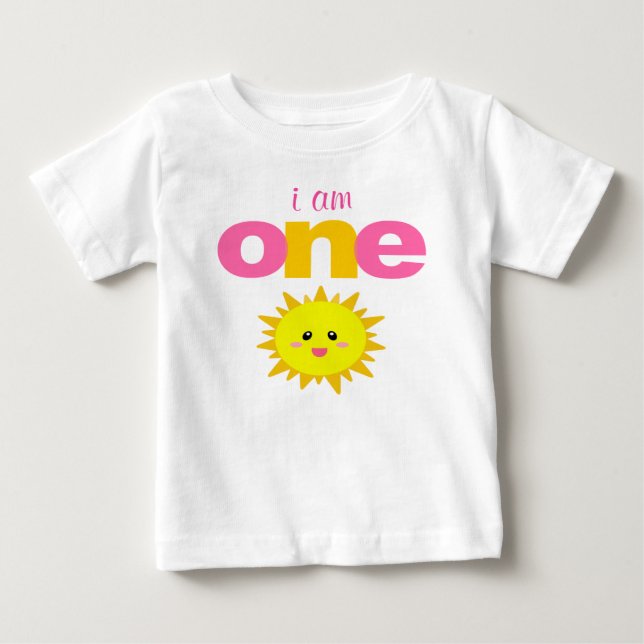 Sunshine 1st Birthday T-shirt Toddler Baby Kid (Front)