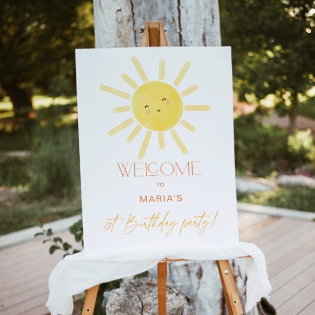 Sunshine 1st birthday welcome foam board (Creator Uploaded)