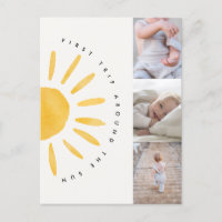 sunshine 1st trip around the sun birthday invite