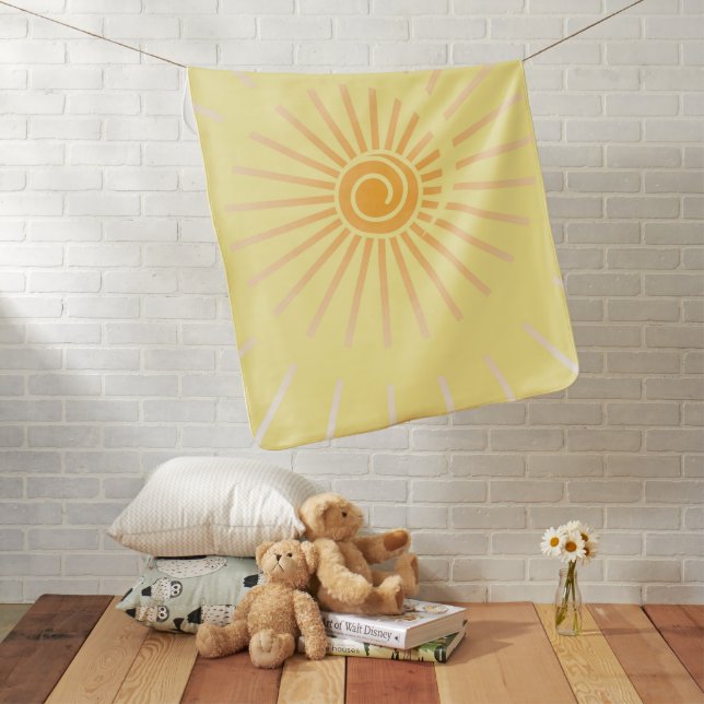 Sunshine 3 baby blanket (In Situ)