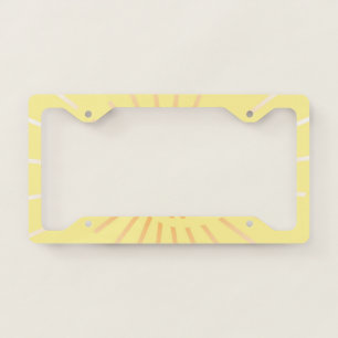 Sunshine 3 license plate frame