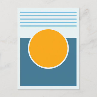 Sunshine Abstract Design Postcard