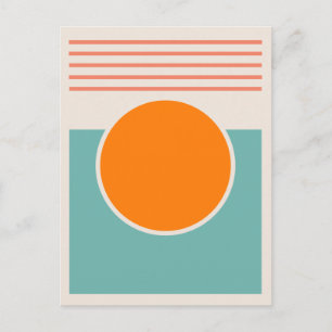 Sunshine Abstract Design Postcard