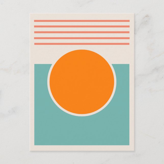 Sunshine Abstract Design Postcard (Front)