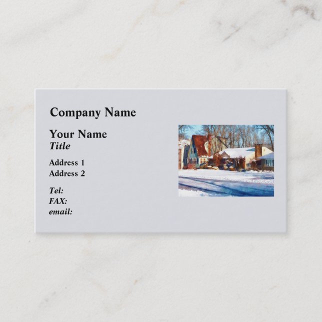 Sunshine After the Snow Business Card (Front)
