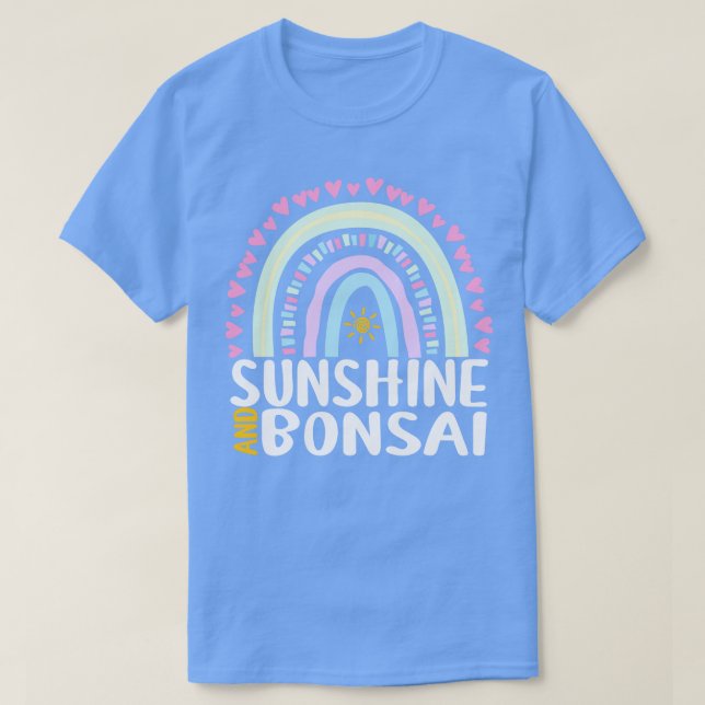 Sunshine and Bonsai Cute Rainbow Gift for Womens K T-Shirt (Design Front)