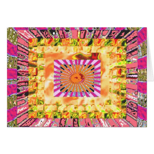 Sunshine and Chakra Collage- Artistic Presentation Card
