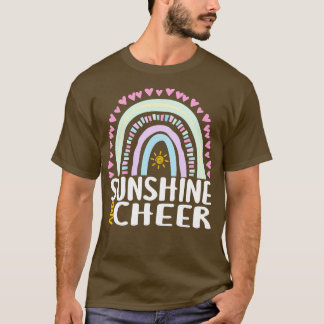 Sunshine and Cheer Cute Rainbow Gift for Womens Ki T-Shirt