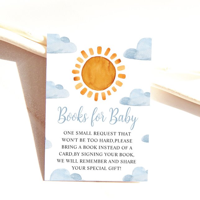 Sunshine And Clouds Books For Baby Enclosure Card (Creator Uploaded)