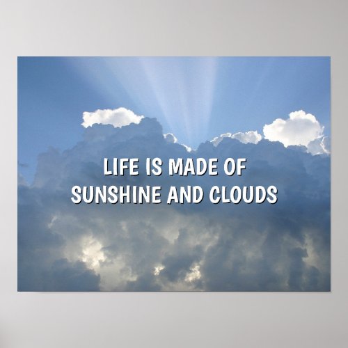 Sunshine And Clouds Poster