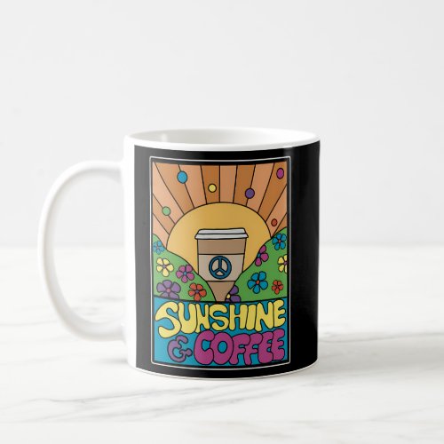 Sunshine And Coffee 70S Psychedelic Coffee Mug
