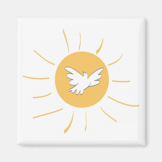 Sunshine and Dove Magnet (Front)