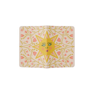 Sunshine and Flowering Vines Pattern Passport Holder