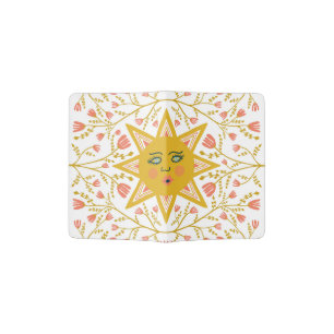 Sunshine and Flowering Vines Pattern Passport Holder