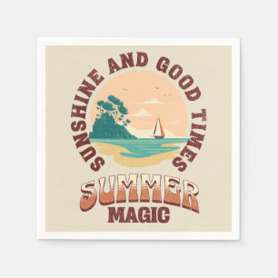 Sunshine and good times - summer magic napkins
