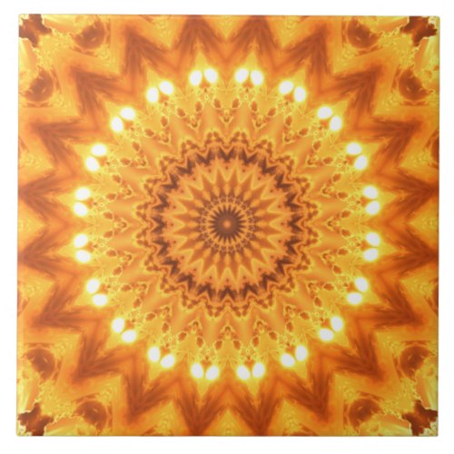 Sunshine and Happiness Mandala Tile _ Large