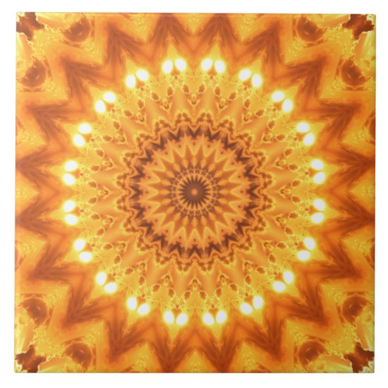 Sunshine and Happiness Mandala Tile - Large