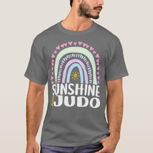 Sunshine and Judo Cute Rainbow Gift for Womens Kid T_Shirt