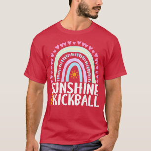 Sunshine and Kickball Cute Rainbow Gift for Womens T-Shirt