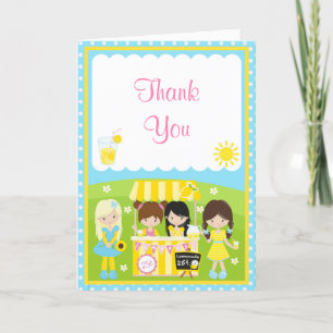 Sunshine and Lemonade Birthday Thank You Card