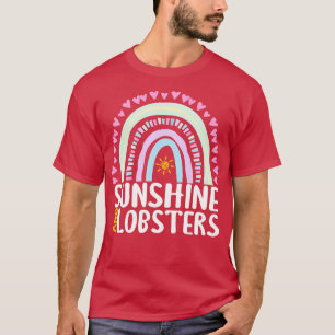 Sunshine and Lobsters Cute Rainbow Gift for Womens T-Shirt