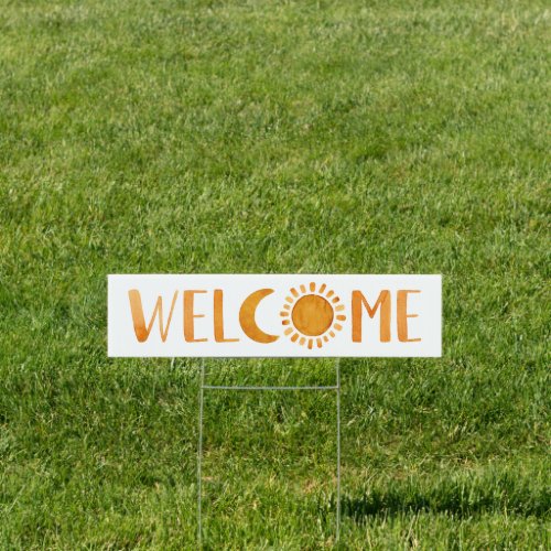 Sunshine and Moon Welcome Sign 