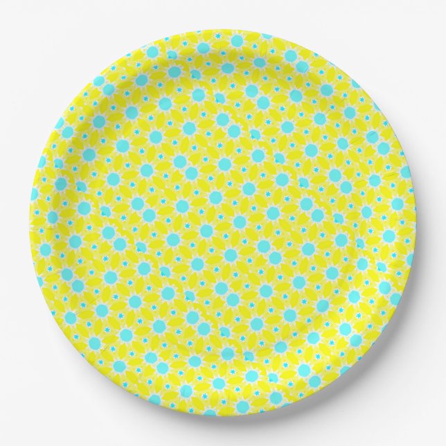 Sunshine and Polkadots Paper Plates (Front)
