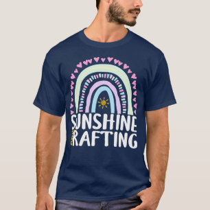 Sunshine and Rafting Cute Rainbow for Womens Kids T-Shirt