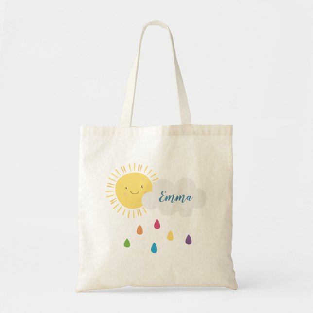 Sunshine and Rainbows Art Tote (Front)