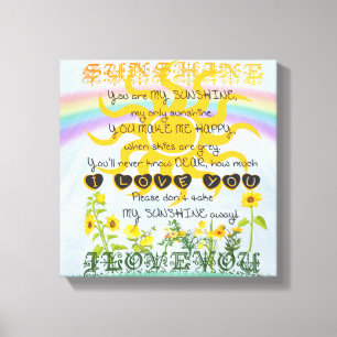 Sunshine and Rainbows Canvas Print