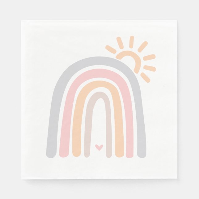 Sunshine and Rainbows Napkins (Front)