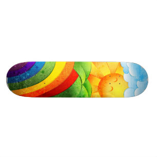 Sunshine and Rainbows Skateboard Deck