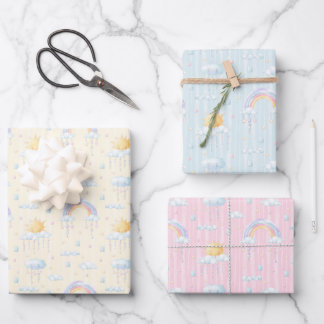 Sunshine and Rainbows  Wrapping Paper Sheets