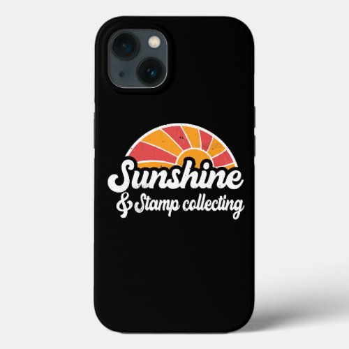 Sunshine and Stamp collecting men women sunset app iPhone 13 Case