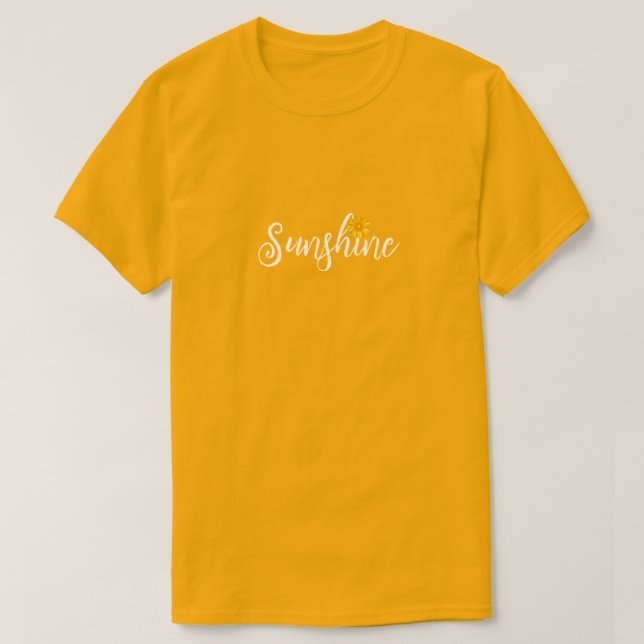 Sunshine and Sunflower tee (Design Front)