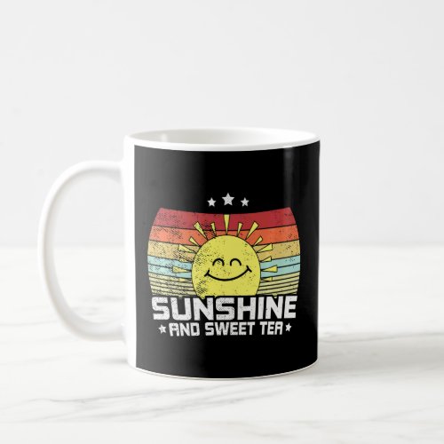 Sunshine And Sweet Tea Summer Retro Humor Sarcasti Coffee Mug