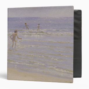 Sunshine at Skagen: Boys Swimming, 1892 3 Ring Binder