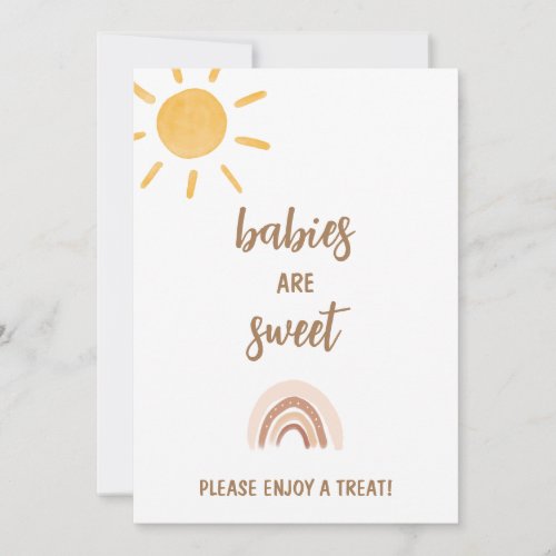Sunshine Baby Shower Babies Are Sweet Card